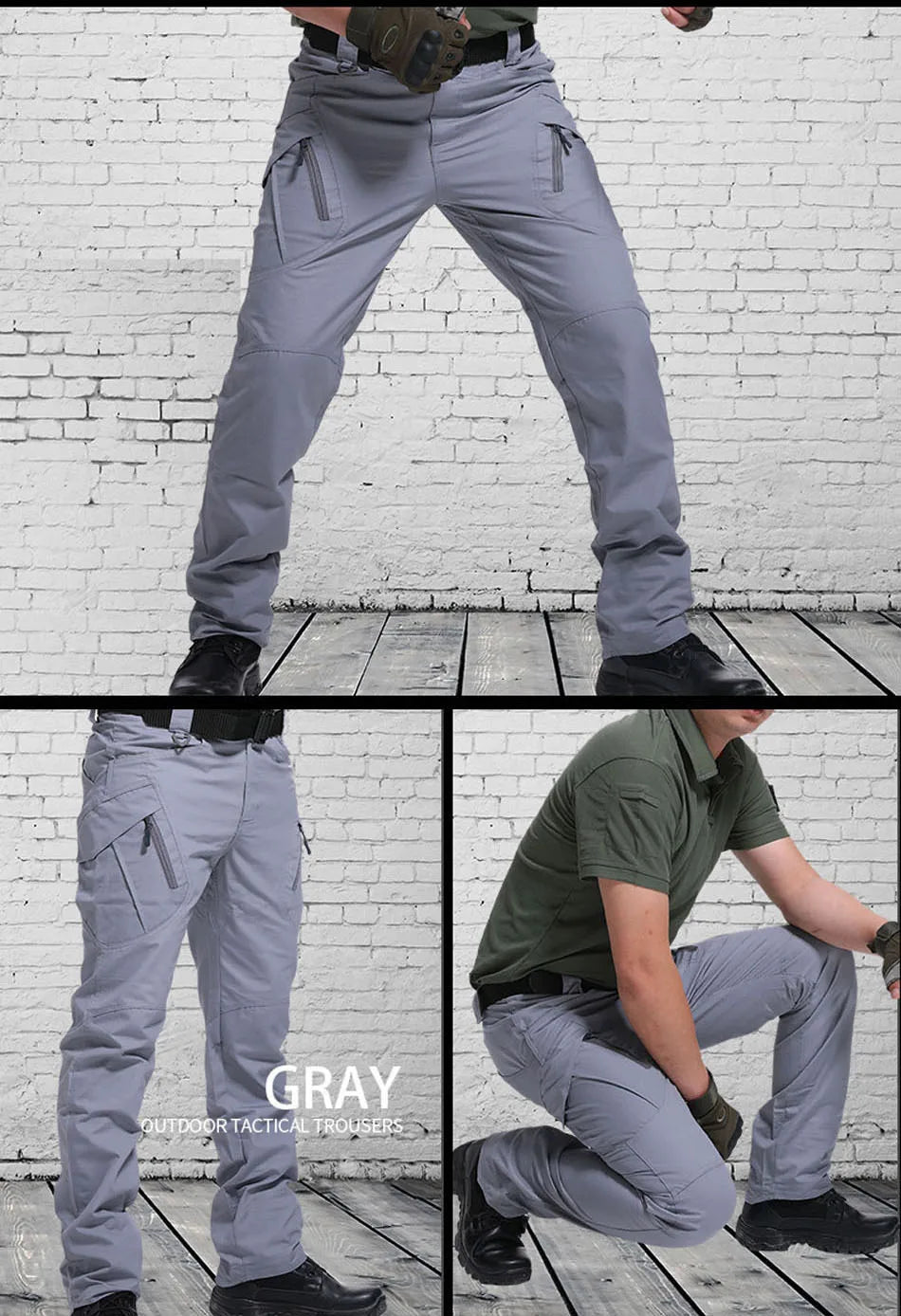Men’s Tactical Cargo Pants – Multi-Pocket Hiking & Outdoor Trousers - 3KDyn